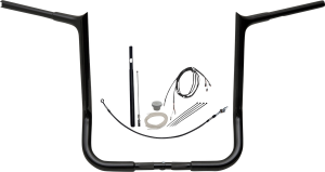 1-1/4(r) Ez Install Pointed Top Handlebar Kit Black, 5, nordicamoto.ro