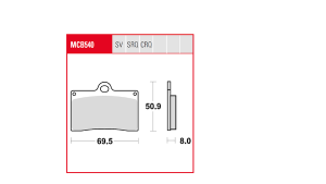 Trq Brake Pad Sintered Race, 2, nordicamoto.ro