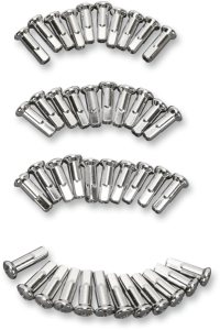 Replacement Nipples For Spoke Set Silver, Chrome, 2, nordicamoto.ro