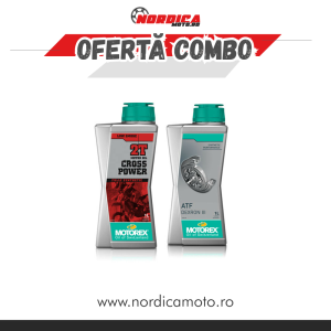 Motorex 2T Cross Power 1 l motorolaj + Motorex ATF DEXRON III sebességváltóolaj – 1 l-es csomag, nordicamoto.ro