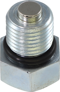 Magnetic Oil Drain Plug Gray, Silver, 1, nordicamoto.ro