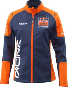 Nőnap, KTM Replica Team Softshell női kabát, narancssárga-tengerkék, nordicamoto.ro