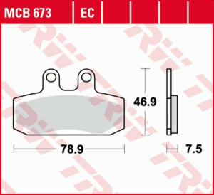 TRW Organic első fékbetétek a HONDA SJ 50/100 (’93–’00), a CMX 250 REBEL (’97–’99) és a DERBI RAMBLA 125/250/300 (’08–’14) modellekhez, nordicamoto.ro
