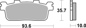 Ct Scooter Carbon Tech Organic Brake Pads