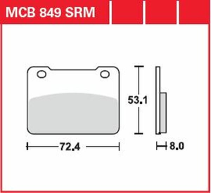 Srm Series Sindered Scooter Brake Pads
