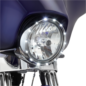 Led (r)fire Ring(r) For 7(r) Factory Headlights Chrome