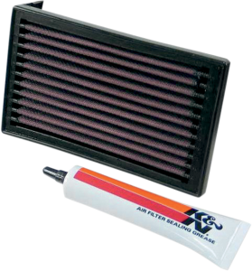 High-flow Air Filter Black, Red