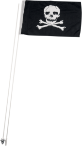 Two-piece Atv Flags White, 1, nordicamoto.ro
