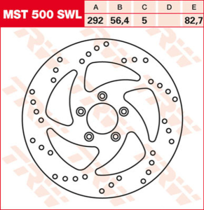 Round Fixed Brake Rotor Swing Design