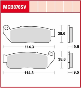 Sv Series Sindered Brake Pads