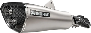 Ezüst színű, titánból készült hangtompító, slip-on típusú, 2, nordicamoto.ro