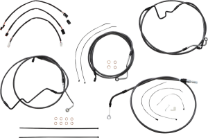 Black Pearl Designer Handlebar Installation Kit Black, 2, nordicamoto.ro