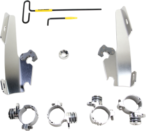 Batwing Fairing Trigger-lock Mounting Kit Silver