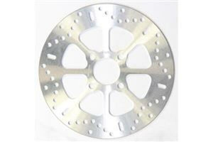 Round D-series Scooter Brake Rotor Silver, Stainless Steel, 1, nordicamoto.ro