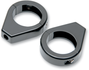 Turn Signal Fork Clamps Black