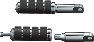 Male-mount Footpeg Extensions Black 64 mm (2-1/2') Longer, 2, nordicamoto.ro