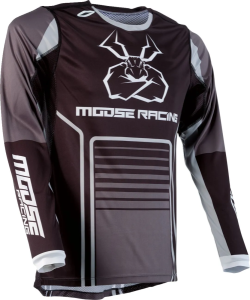 MOOSE RACING Agroid fekete póló