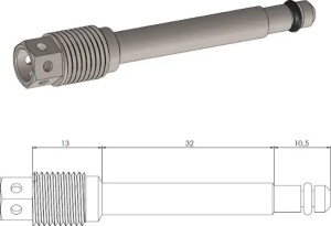 Fékbetét-rögzítőcsap, furatos, Honda