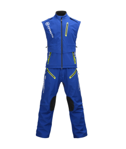 CFMOTO RALLY textil motoros ruhakészlet – kabát + nadrág, kék / sárga, 5, nordicamoto.ro