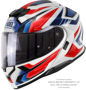 SHOEI NEOTEC3 ANTHEM TC-10 felhajtható sisak, kék/piros/fehér, M-es méret, 3, nordicamoto.ro
