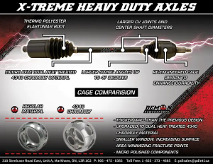 Heavy Duty X-treme tengely, fekete, 4, nordicamoto.ro