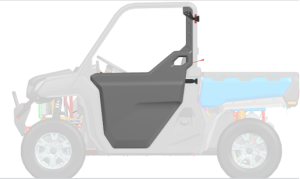HALF DOOR TÍPUSÚ AJTÓK BAL + JOBB OLDALRA UTV CFMOTO UFORCE 1000 (MY2023) – FEKETE, 1, nordicamoto.ro