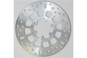 Round Fixed Brake Rotor Silver, Stainless Steel