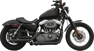Staggered Dual Straight Cut Drag Pipes Black, 1, nordicamoto.ro