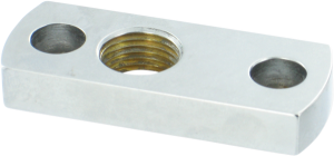 Female Thread 3/8(r) Npt Adapter Plate Chrome, 1, nordicamoto.ro