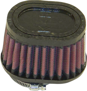 Universal Clamp-on Air Filter Black, Red