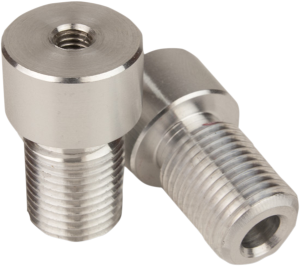 Halo Bar End Mirror Adapters Silver