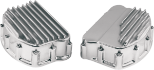 Finned Rocker Covers Polished