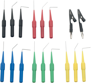 Multimeter Volt Probe Kit Black, Blue, Green, Red, Yellow