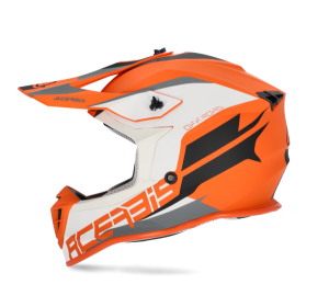 Casca Acerbis Linear Orange/White, 3, nordicamoto.ro
