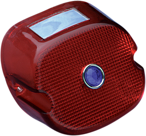 Laydown Taillight Lens With Top Tag Window Red
