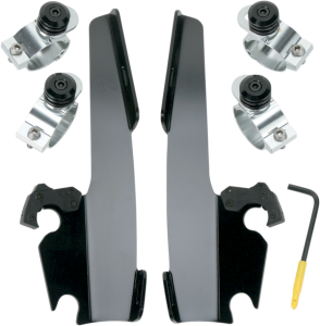 Fats/slim Windshield  Trigger-lock Complete Mount Kit Black, 2, nordicamoto.ro