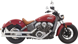 Fishtail Slip-on Mufflers Chrome