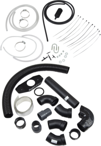 Atv Snorkel Kit Black, Silver