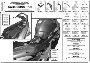 Kappa főváz a SUZUKI GSR 600 '06–'11-es modelljeihez