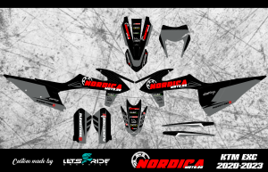 NordicaMoto matricakészlet – KTM EXC 2020–2023, nordicamoto.ro