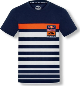 KTM STRIPE kék/fehér gyermek póló 128/7–8Y, 1, nordicamoto.ro