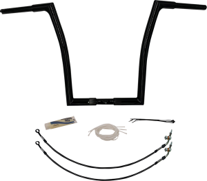 1-1/4(r) Ez Install Flat Top Handlebar Kit Black
