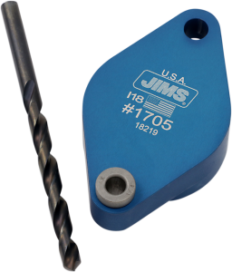 Exhaust Stud Drill Plate Blue, Anodized, 1, nordicamoto.ro