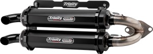 Stage 5 Slip-on Dual Muffler Black