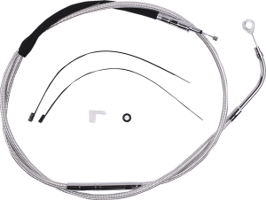 High-efficiency Polished Stainless Clutch Cable Silver, 2, nordicamoto.ro