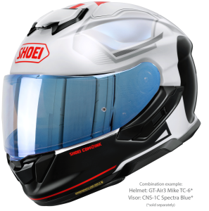 SHOEI GT-AIR3 MIKE TC-6 teljes arcú sisak, fekete/piros/fehér, S-es méret, 3, nordicamoto.ro