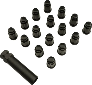 Splined Lug Nut Black 