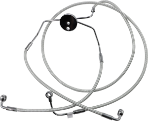 Designer Series Dot Front Lower Brake Line Kit Chrome, Sterling Chromite® Ii, 1, nordicamoto.ro