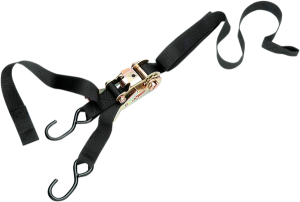 Heavy-duty Ratcheting Tie-downs With Built-in Assist Black