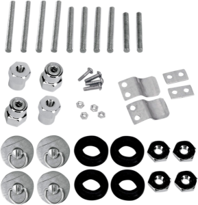 S4 Quick-disconnect Saddlebag Docking Post And Fastener Kit Gray, 1, nordicamoto.ro
